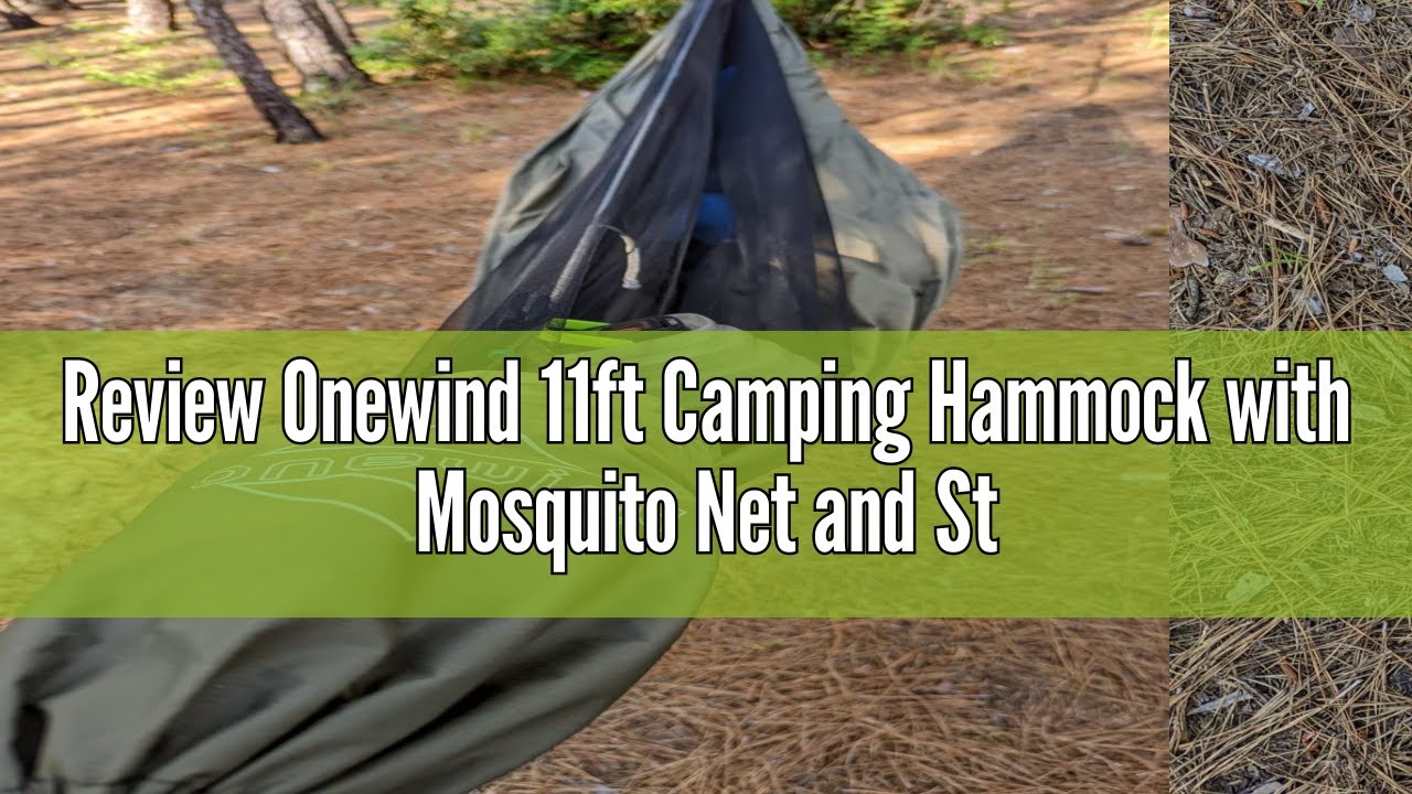 Review Onewind 11ft Camping Hammock with Mosquito Net and Structure Ridgeline, Lightweight Portable