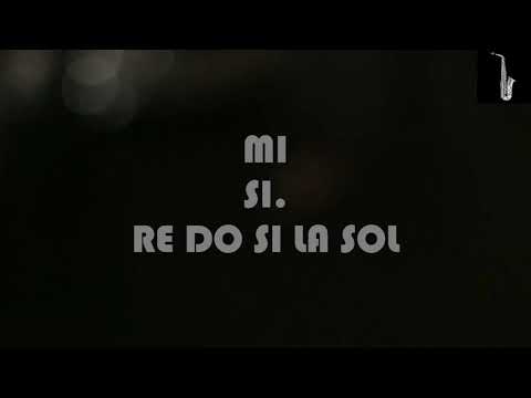 SEÑORITA-CAMILA CABELLO ft SHAWN MENDES NOTAS PARA SAX ALTO (TUTORIAL)