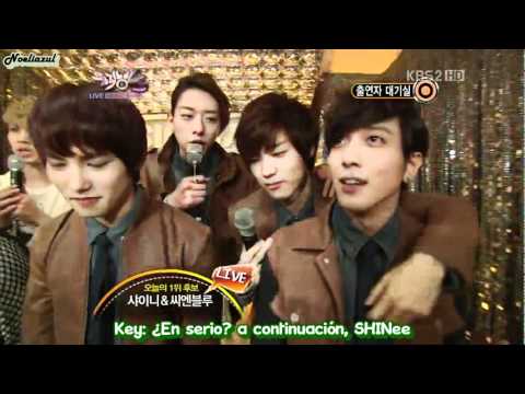 120413 Music Bank SHINee & CNBLUE -Sub español