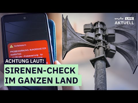 Klappt der Probealarm zum bundesweiten Warntag? | MDR AKTUELL live