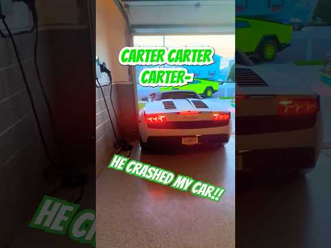 My brother CRASHED my SUPERCAR!!