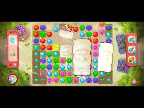 Gardenscapes Level 1877 [No booster] [Hard Level] #androidgameplay #gardenscapesgame #tranding