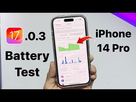 iOS 17.0.3 Battery Test on iPhone 14 Pro - Battery Drain Isuue