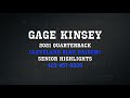 Gage Kinsey 2021 Quarterback Senior Highlights