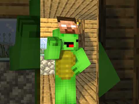 Mikey threatens JJ 😱 - MAIZEN Minecraft Animation  #maizen #minecraft #shorts