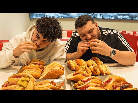 WER KANN MEHR HOTDOGS ESSEN? 🤔🌭