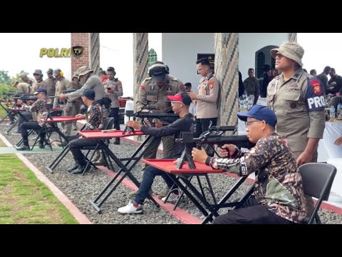 POLDA MALUT LATIHAN MENEMBAK BERSAMA MEDIA