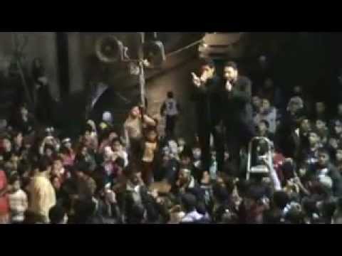 كلمة خالد أبو صلاح أثناء مظاهرة مسائية في حي بابا عمرو في مدينة حمص في أحد "نصرة الزبداني"