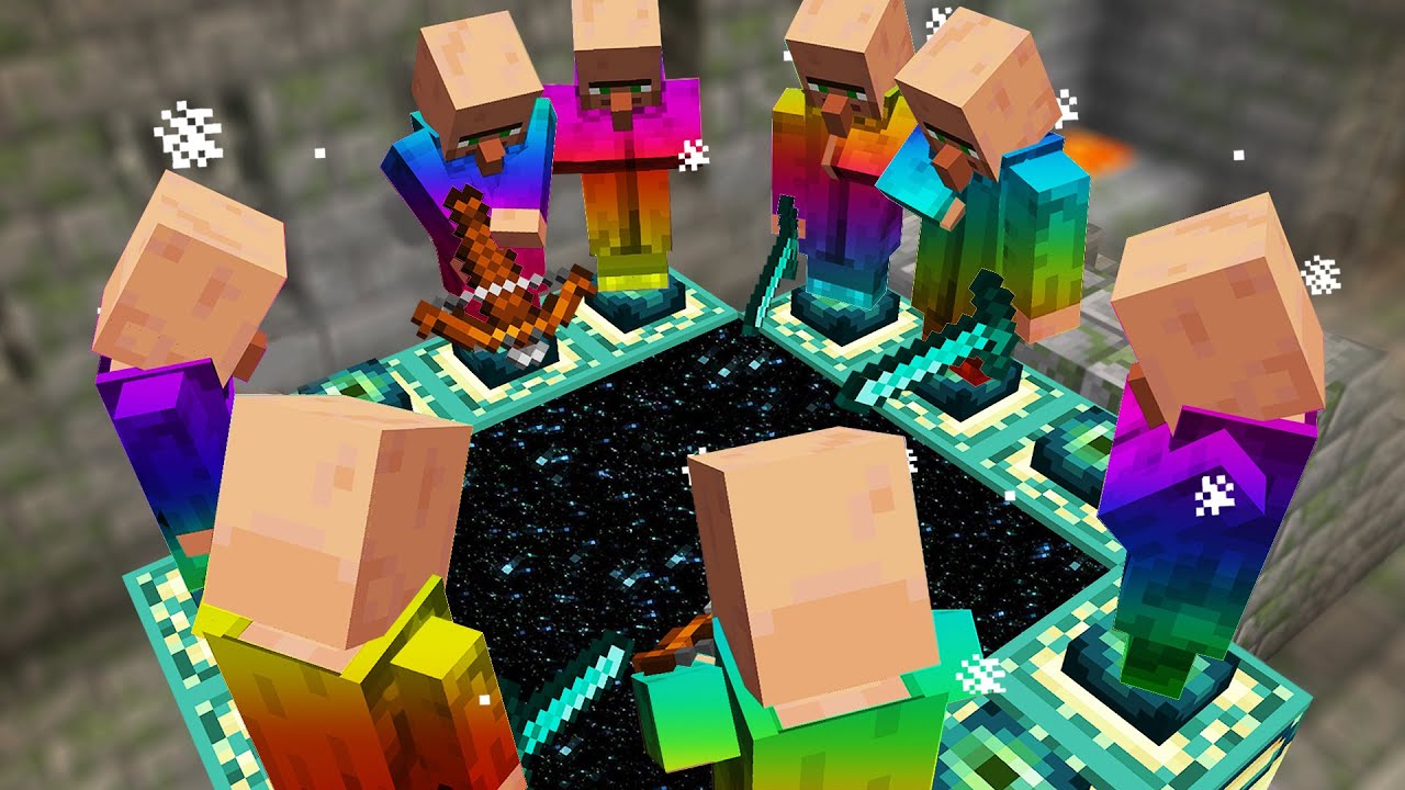 Minecraft But Villagers Beat the game for you