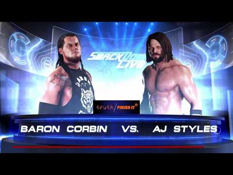 WWE SmackDown LIVE 2018.02.20: BARON CORBIN vs AJ STYLES