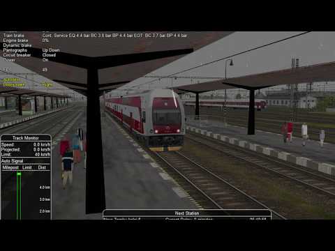 Open Rails test activity 5722 Šurany-Nové Zámky