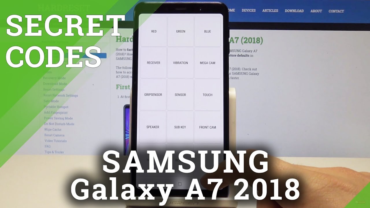 SAMSUNG Galaxy A7 (2018) CODES / Hidden Mode /Secret Menu