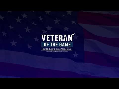 Honoring all of our deceased veterans at Swier Law Firm's Veteran of the Game.