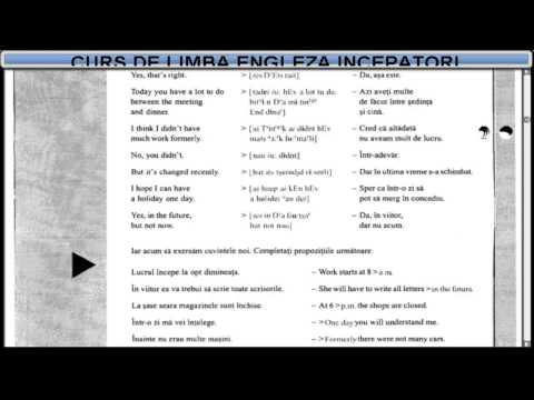 Curs de limba Engleza incepatori (tema+vocabular) - Lectia 29