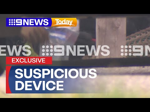Melbourne police operation after suspicious device found | 9 News Australia