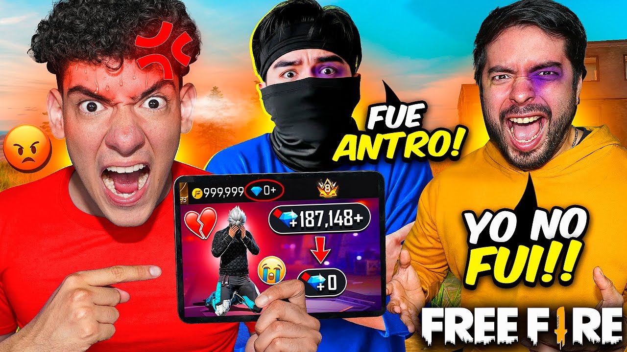LE GASTAMOS TODOS sus DIAMANTES a DONATO en FREE FIRE!🤯SE TERMINO LA AMISTAD!😥