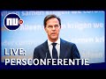 Kijk hier live naar de persconferentie van Rutte en De Jonge | NU.nl