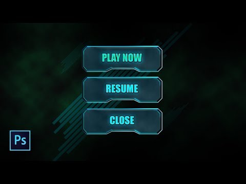 Photoshop Tutorial How to make Button Game in Photoshop Tutorial