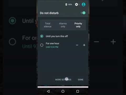How to set "Do not disturb, Priority Only" on Moto G3