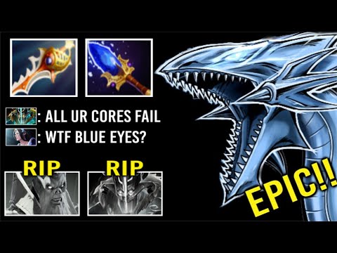 When All Core Heroes Fail But.. Rapier + Scepter Blue Eyes White Dragon Carry Late Game WTF Dota 2