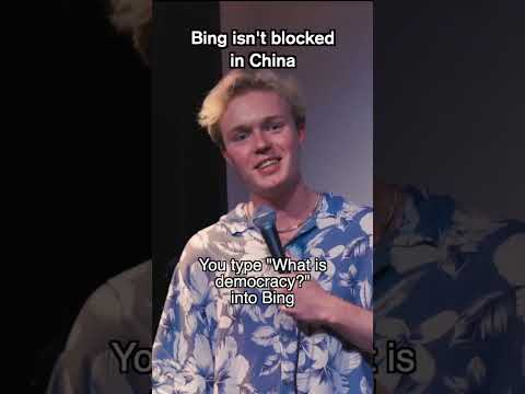 "Bing" isn't blocked in China #standupcomedy