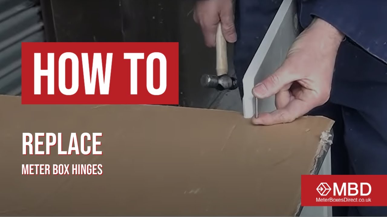 Watch video How to fit and replace meter box door hinges Now How to fit and replace meter box door hinges