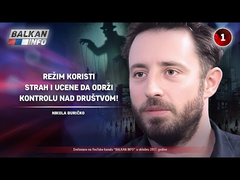 INTERVJU: Nikola Đuričko – Režim koristi strah i ucene da održi kontrolu nad društvom! (27.10.2017)