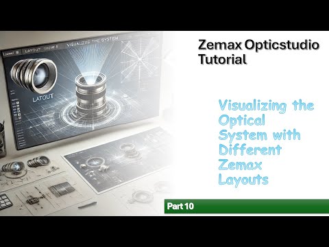Zemax Opticstudio Tutorial | Visualizing the Optical System with Different Zemax Layouts Pt10