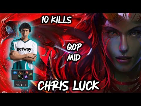 BEASTCOAST.CHRIS LUCK QOP MID INSANE 10 KILLS 22 MIN GAME OVER Peruvian Pro Mid Dota2 7.28c fullgame