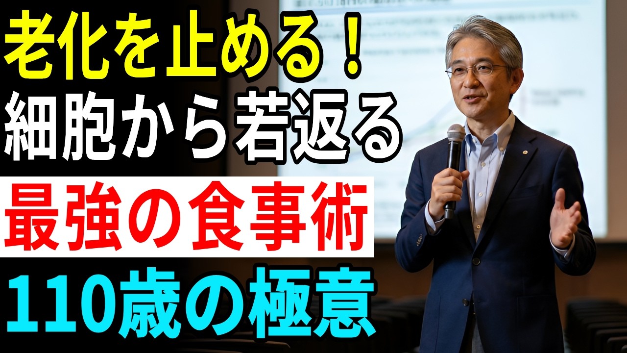 【老化は食事と生活習慣で止められる！】オートファジーを上げるスーパーフード、体内炎症を抑える食事と睡眠で寿命を延ばす110歳以上スーパーセンチナリアンの法則