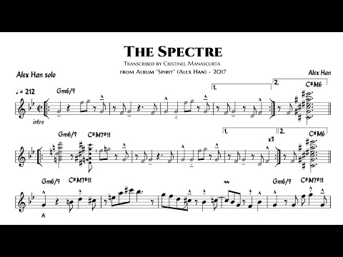 Alex Han - The Spectre (alto sax transcription)