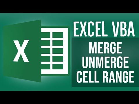 Excel VBA Tutorial for Beginners 13 - Merge UnMerge Cell Range in Excel VBA