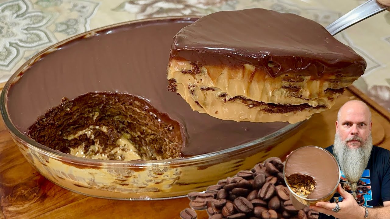 PAVÊ DE DOCE DE LEITE COM CAFÉ - CHOCOTORTA ARGENTINA 🇦🇷