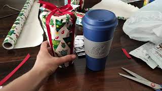how to wrap a cup or glass - Christmas presents