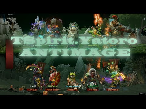 TSpirit.Yatoro Anti-Mage Godlike Gameplay.