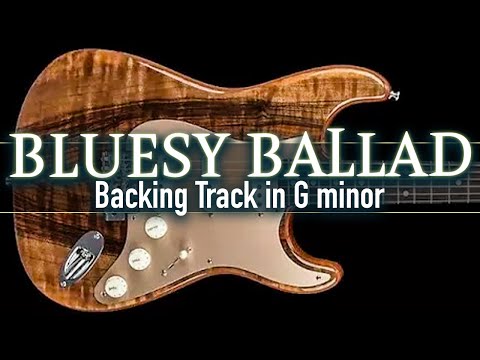 Bluesy Ballad Backing Track in G minor | SZBT 1086