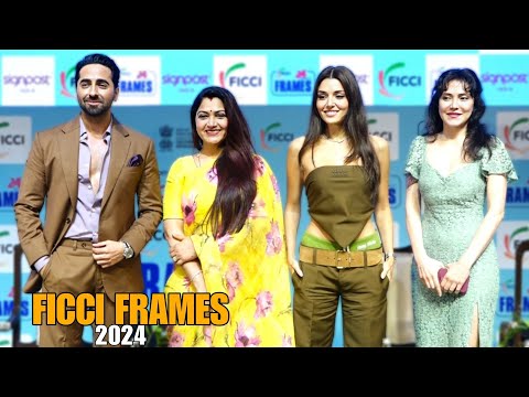 Turkish Actress Hande Ercel,Ayushmann Khurrana At FICCI Frames 2024