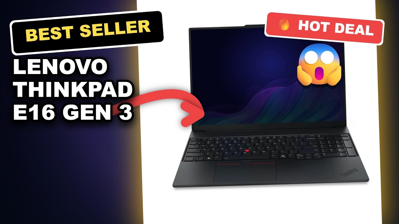 Lenovo ThinkPad E16 Gen 3 Tested: Is This Business Laptop Actually Worth It? review video
