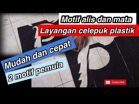 2 Motif alis dan mata layangan CELEPUK PLASTIK
