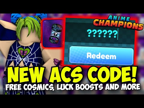 New Free Cosmics & Free Luck Boost Code in Anime Champions!