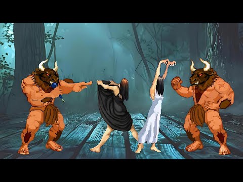 The Ultimate Horror Crossover – Minotaur vs Ella Samara Morgan Mugen Battle Unleashed!