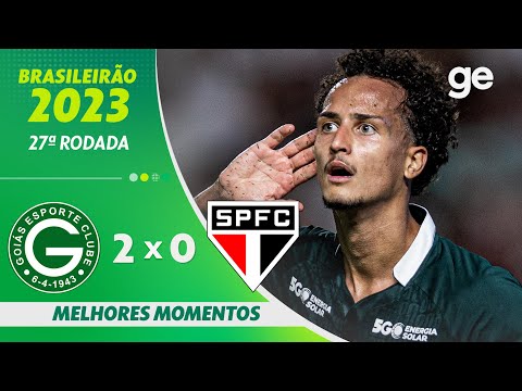 Gols e lances de Goiás x São Paulo
