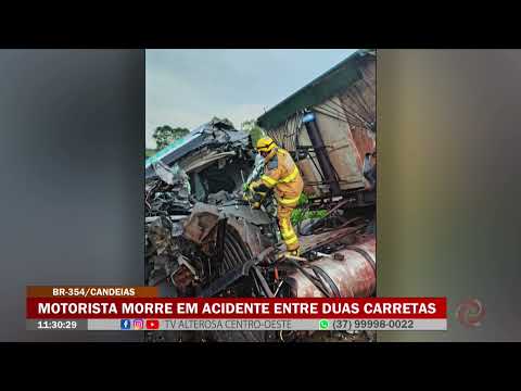 Candeias: Motorista morre em acidente entre duas carretas