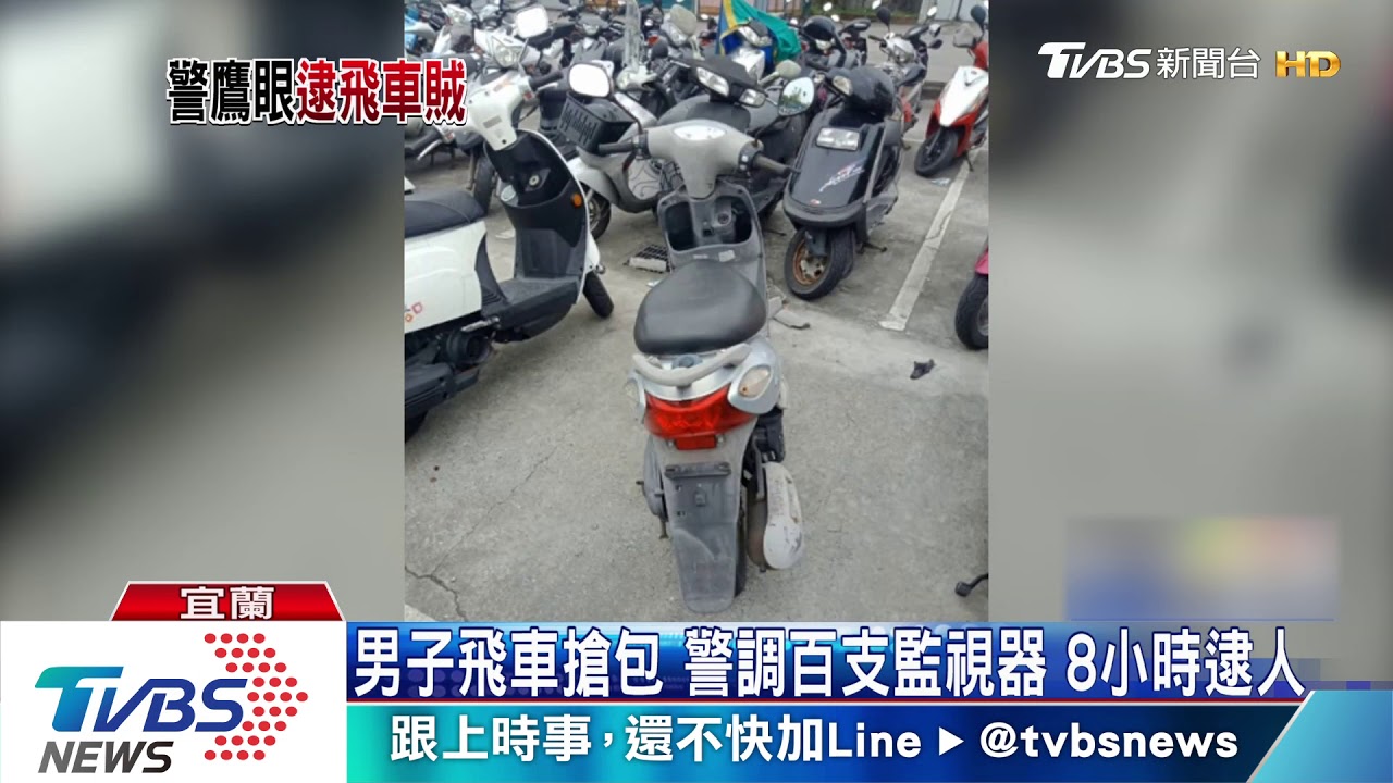 男子飛車搶包 警調百支監視器8小時逮人
