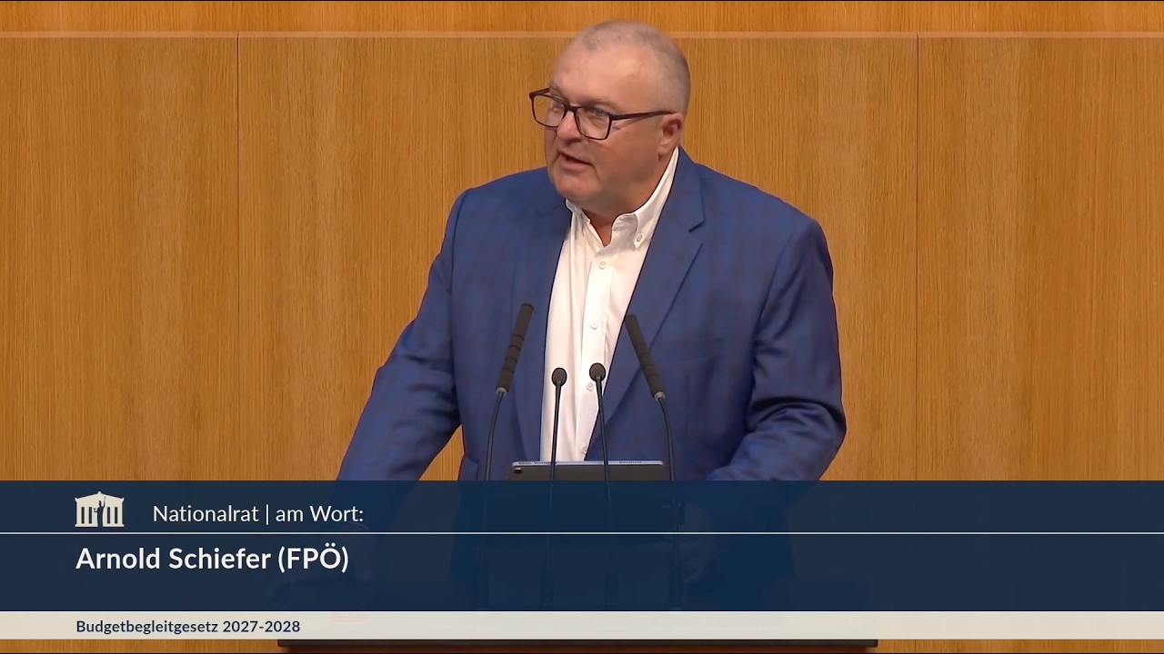 Arnold Schiefer - Generaldebatte Budgetbegleitgesetz 2027-2028 - 8.7.2026
