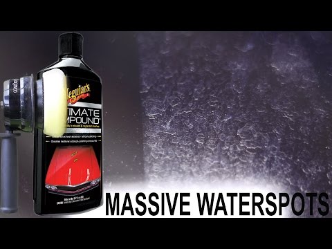 How To Remove Water Spots : Meguiars Ultimate Compound