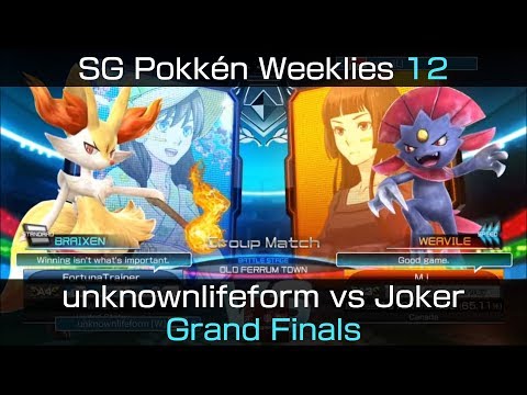 SGPW v. 12 - Pokkén DX Grand Finals: unknownlifeform (Braixen) vs. Joker (Weavile)