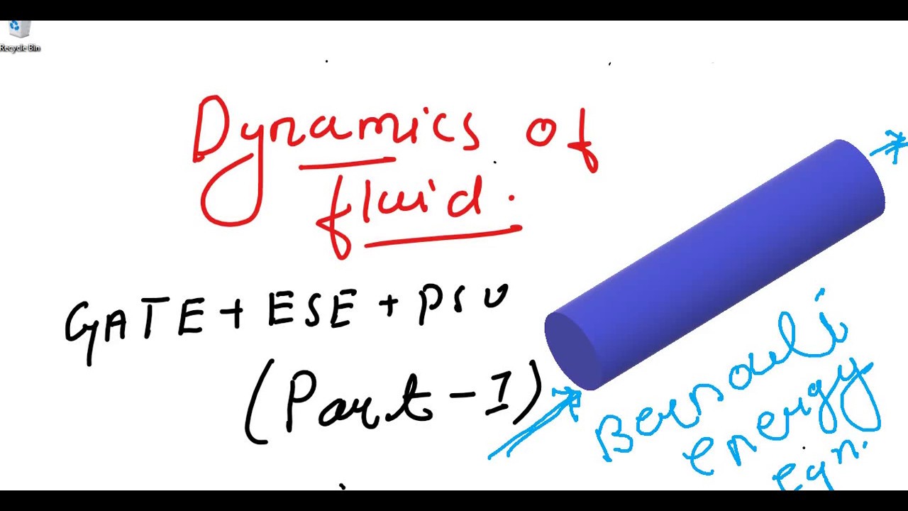 lec 36-fluid mechanics-dynamics of fluid -derivation of bernouli en
