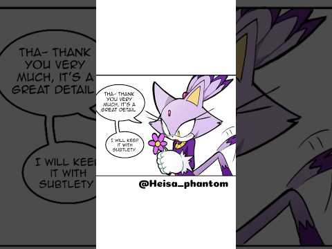 It’s Just A Flower Blaze😅 #sonaze #sonicthehedgehog #comicdub #ship #ytshorts #blazethecat