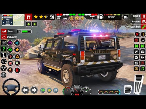 Blue Lexus SUV Simulator With Police Sirens #14 - Drive On Sea Containers - Android Gameplay